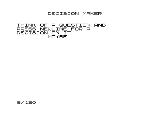 Making The Most Of Your ZX80 Screenshot