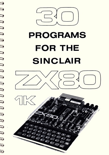 30 Programs for the Sinclair ZX80