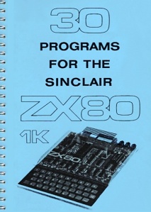 30 Programs for the Sinclair ZX80 Blue Cover