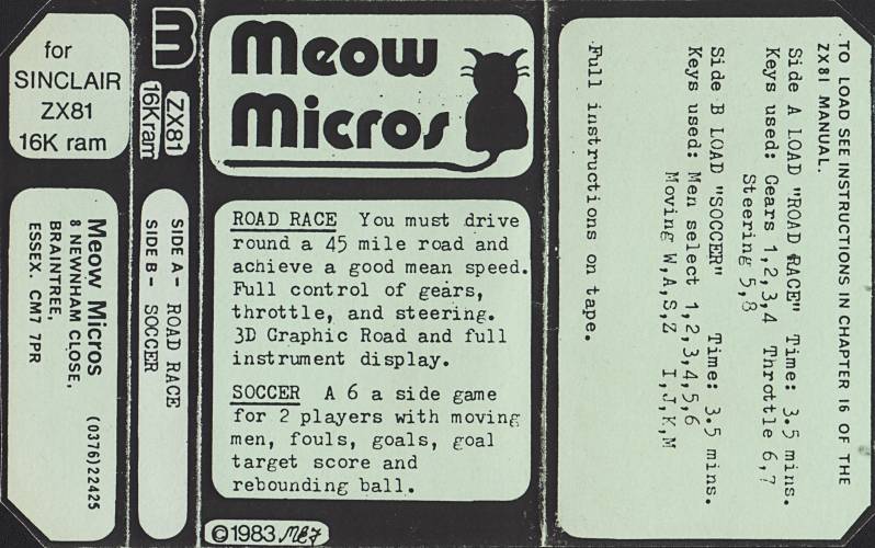 ZX81 - Meow Micros