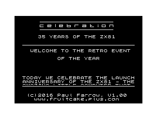 Celebration Title Screenshot